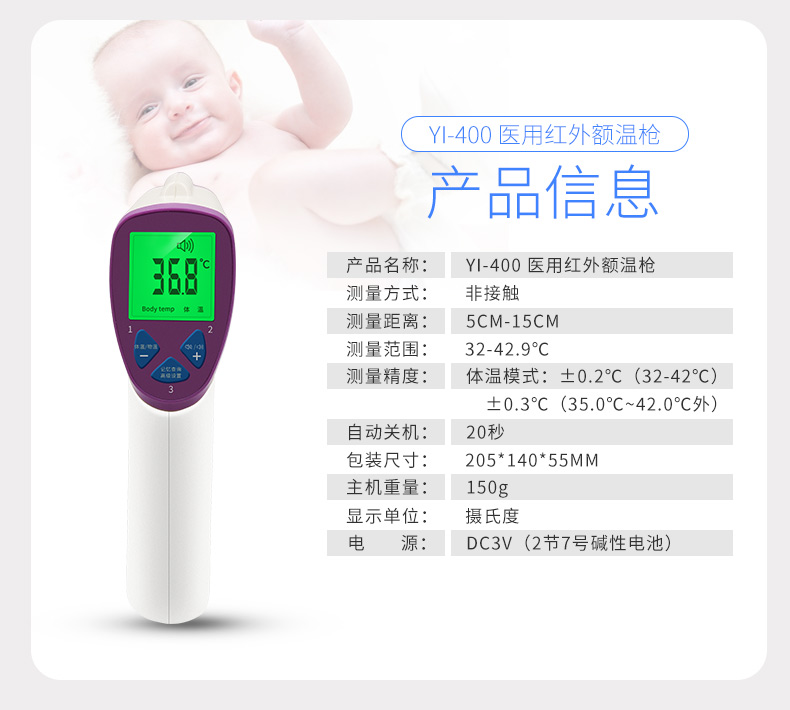 ?紅外額溫槍量哪里準確？